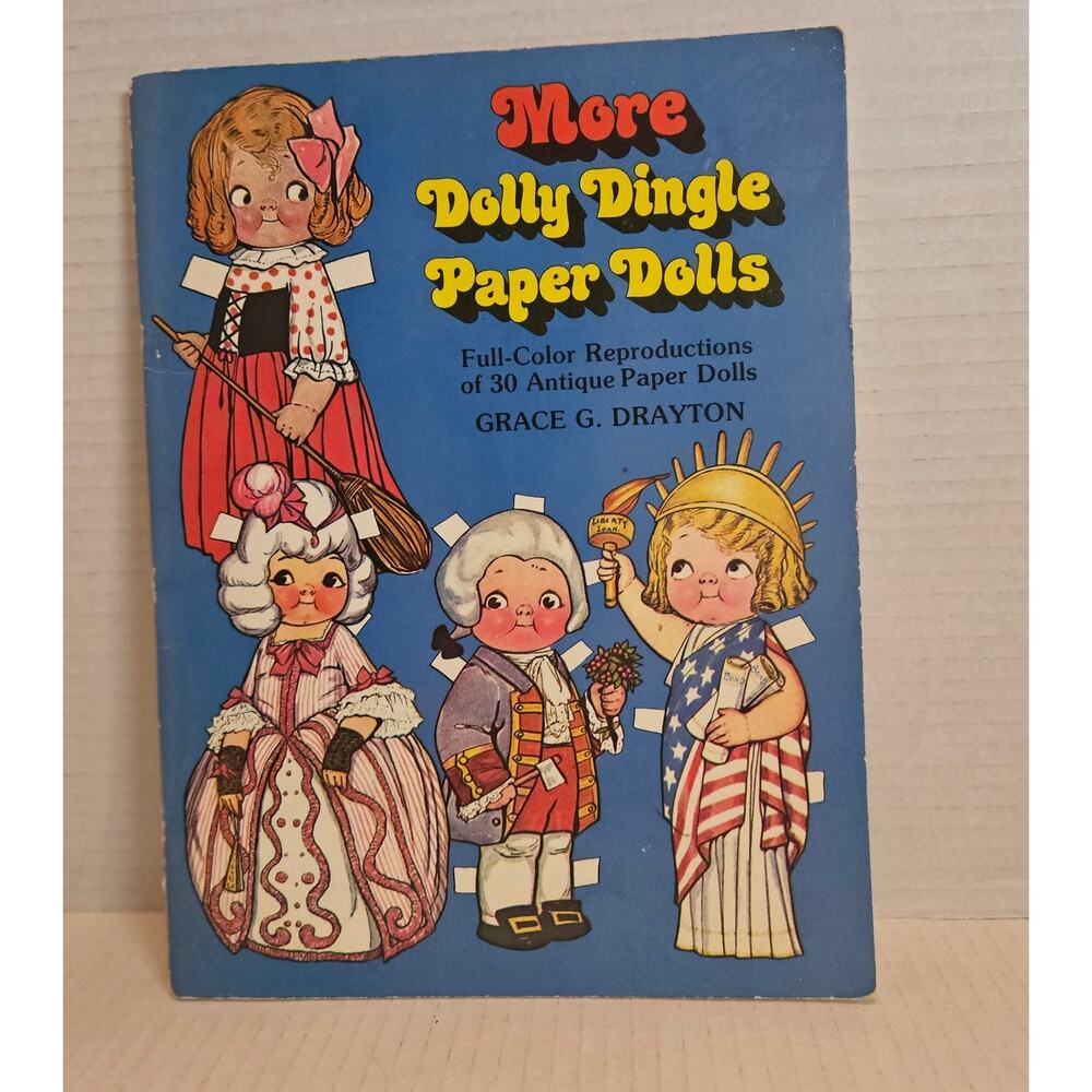 More Dolly Dingle Paper Dolls 1979 Book of 30 Grace Drayton Campbell Kids Artist